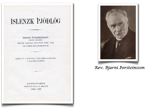 Reverend Bjarni Þorsteinssonʼs contribution