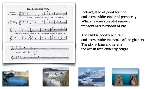 Lyrics and melody of a song